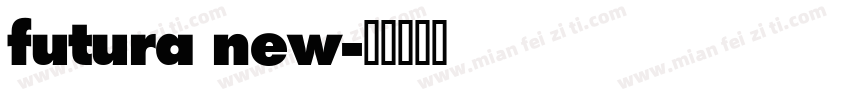 futura new字体转换